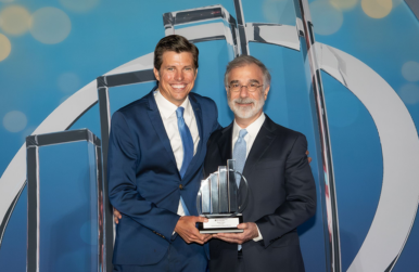 Luminoah founder and CEO Neal Piper accepted his EY Mid-Atlantic Entrepreneur of the Year Award in summer 2026. Photo courtesy Ernst & Young