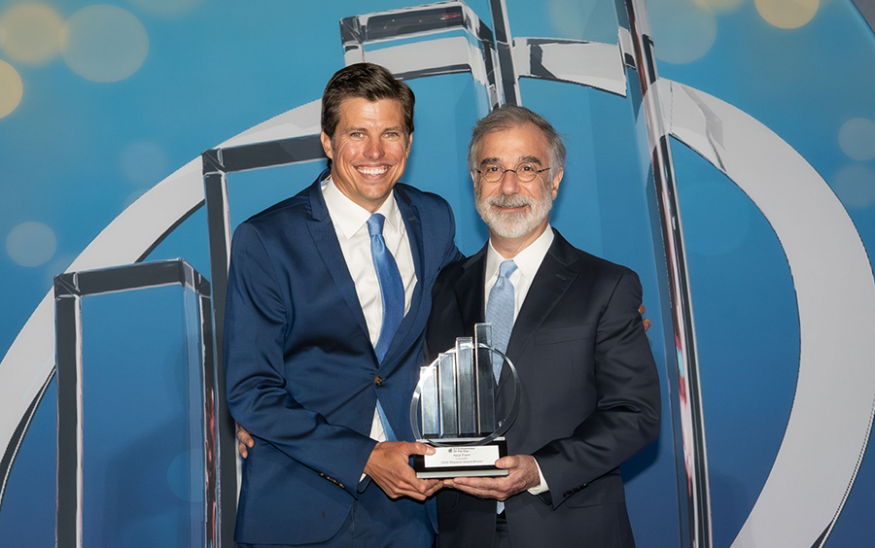 Luminoah founder and CEO Neal Piper accepted his EY Mid-Atlantic Entrepreneur of the Year Award in summer 2026. Photo courtesy Ernst & Young