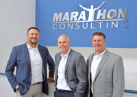 L to R: Tony Cortinas, president and co-founder; Tom Marsden, vice president; and Ben Ricks, vice president and co-founder Photo courtesy Marathon Consulting