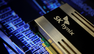 The logo of SK Hynix is seen on its product during The 26th Semiconductor Exhibition (SEDEX 2024) in Seoul, South Korea, on Oct. 23, 2024. Photo by Reuters/Kim Hong-Ji
