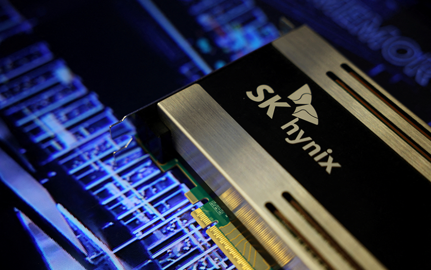The logo of SK Hynix is seen on its product during The 26th Semiconductor Exhibition (SEDEX 2024) in Seoul, South Korea, on Oct. 23, 2024. Photo by Reuters/Kim Hong-Ji