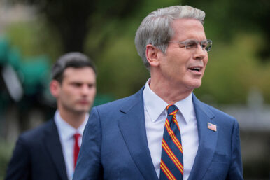 U.S. Treasury Secretary Scott Bessent speaks to members of the media at the White House in Washington, D.C., U.S., July 30, 2026. REUTERS/Kylie Cooper/File Photo