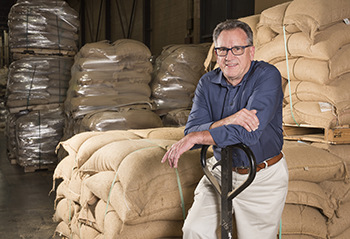 “Access to the port was a leading factor” behind Massimo Zanetti Beverage USA’s decision to expand in Suffolk, says Charlie Cortellini, the coffee company’s vice president for research and development. Photo by Mark Rhodes
