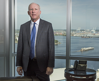 During the early stages of the economic crisis, Kaufman & Canoles temporarily furloughed about 10% of its workforce, says the firm’s president and chairman, Bill Van Buren. Photo by Mark Rhodes