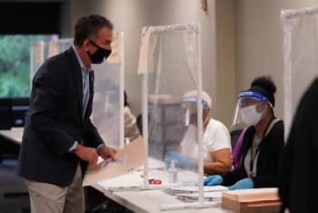 Virginia has allocated federal CARES Act funding for personal protective equipment at the polls. Photo courtesy Governor's Office