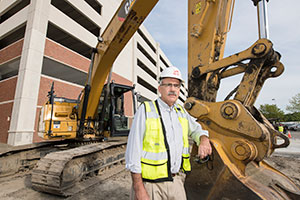 “Every day, multiple times a day, we have to think about the impacts of the virus,” says Bill Goggins with Clancy & Theys Construction Co. Photo by Mark Rhodes