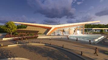 Newport News Transportation Center rendering courtesy Niles Bolton Associates. 