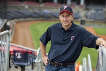 Seth Silber’s family chose to locate their Fredericksburg Nationals Minor League Baseball team in the city partly because the Fredericksburg area is well-populated, economically strong and has its own identity. Photo by Will Schermerhorn