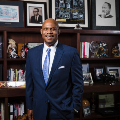 Thompson Hospitality Corp. President and Chairman Warren Thompson encourages aspiring entrepreneurs to work for a company in a particular sector before trying to make it on their own in that industry. Photo by Stephen Gosling