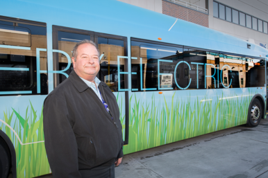 Hampton Roads Transit Chief Operating Officer Jim Price says the system is testing its six electric buses for the next couple years in a partnership with Dominion Energy.
