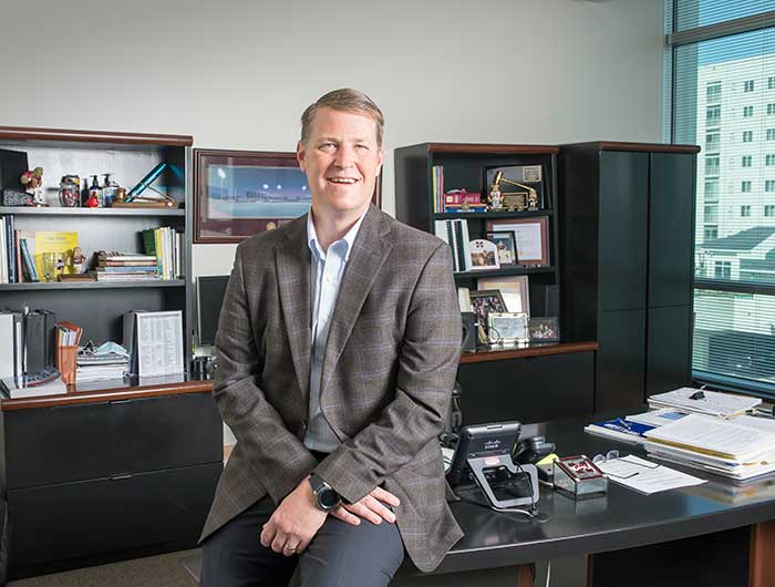 Virginia Beach's status as a landing point for intercontinental high-speed internet cables makes it an attractive environment for data centers, says city Economic Development Director Taylor Adams. Photo by Mark Rhodes