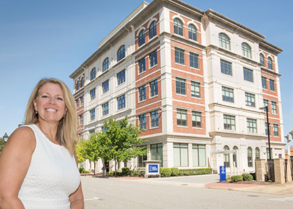 Switching to a largely virtual workforce opened up new opportunities for hiring talent in other cities and states, says Old Point Bank CFO Elizabeth Beale. Photo by Mark Rhodes
