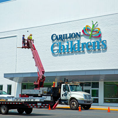 Located in a former JCPenney anchor store, Carilion Children's Tanglewood Center will house several pediatric outpatient specialty practices, the first of which will open in mid-September. P hoto courtesy Carilion Clinic