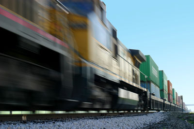 As of October 2020, 34% of the port's total volume moved to market via double-stack rail service.
