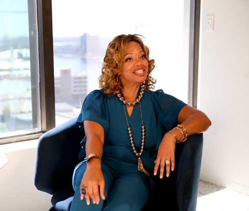 “My motivation is I want to inspire those who have not seen someone who looks like this do it,” Reddix said during the Sept. 30 event. “It's less about proving myself ... and more about inspiring someone to say, ‘OK, I can do it.'” Photo by Kristen Zeis