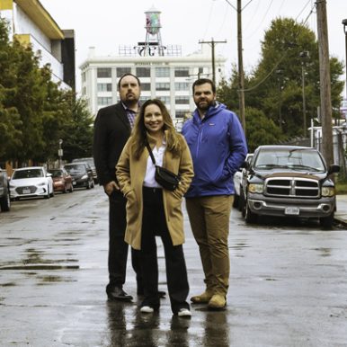 Trevor Dickerson, Sandi Cano and Andrew Basham