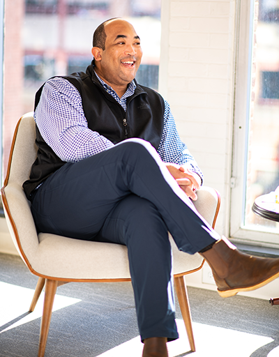 “If I can make myself obsolete, then I've done a good job as a manager,” Toe said. Photo by Matthew R.O. Brown