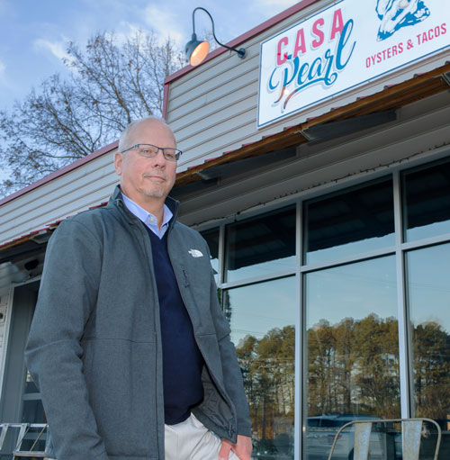 York County Economic Development Director Jim Noel has led regional efforts to promote the Edge District, which features 20 restaurants. Photos by Mark Rhodes