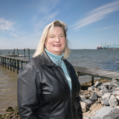 “Hampton Roads has incredible advantages for offshore wind,” says industry consultant Jennifer Palestrant, formerly chief deputy for the Virginia Department of Energy. Photo by Mark Rhodes