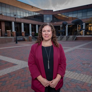 Megan Hollis, VCU Career Services' associate director of health sciences career advising, says the Internship Funding Program helps students who can't afford to take on nonpaying or low-paying internships. Hollis photo by Matthew R.O. Brown