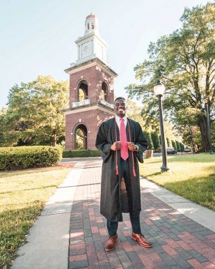 Nehemia Abel, who earned a degree in marketing from UMW's College of Business in 2020, is pursuing a career at the U.S. Agency for International Development, or USAID. Photo courtesy University of Mary Washington