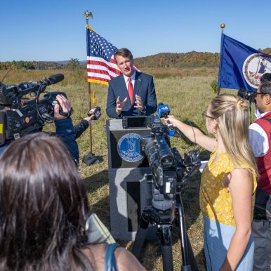 In late 2022, Virginia Gov. Glenn Youngkin set a goal of building a small modular nuclear reactor in Southwest Virginia within 10 years. Dominion Energy says that nuclear energy will be a crucial component in grid transformation. Photo by Earl Neikirk
