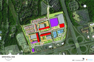 Rendering of Springline at District 60. Image courtesy Chesterfield County