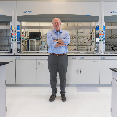 “If we do this correctly, we will become the epicenter for advanced pharmaceutical manufacturing in the United States,” says Frank Gupton, CEO of the Medicines for All Institute at VCU's College of Engineering. Photo by Allen Jones/Virginia Commonwealth University