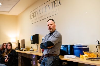Special classes offered through the Reddix Center helps first-generation college students with career and financial planning, says the center's executive director, Shaun Mooney. Photo courtesy James Madison University